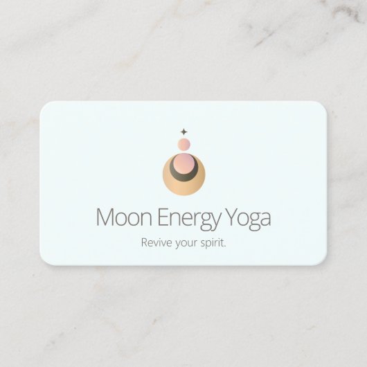 Celestial Moon Star Boho Gold Visitekaartje (Voorkant)