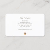 Celestial Moon Star Boho Gold Visitekaartje (Achterkant)