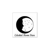 Celestial Moon Stars Astrology Rubberstempel (Afrduk)