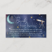 Celestial Moon & Stars Baby Books Informatiekaartje (Voorkant)
