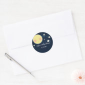 Celestial Moon Stars Baby shower Party Sticker (Envelop)