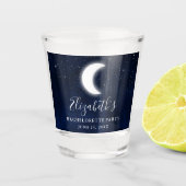 Celestial Moon Stars Bachelorette Party Shot Glas (Voorkant)