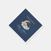 Celestial Moon Stars Clouds Baby Shower Napkins Servet (Hoek)
