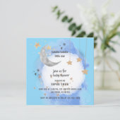 Celestial Moon Stars, Dark Blue And Gold Kaart (Staand voorkant)