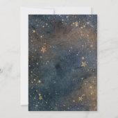 Celestial Moon Stars Frame Dark Galaxy Kaart (Achterkant)