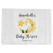 Celestial Moon Stars & Lamb Baby shower Groot Cadeauzakje (Achterkant)