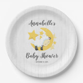 Celestial Moon Stars & Lamb Baby shower Papieren Bordje (Voorkant)