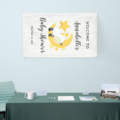 Celestial Moon Stars & Lamb Baby shower Welkom Spandoek (Beurs)