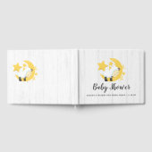 Celestial Moon Stars & Lamb Wishes voor Baby showe Gastenboek (Volledig)