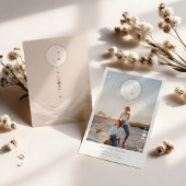 Celestial Moon Stars Monogram Sla de datum foto op Kaart