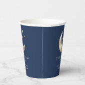 Celestial Moon & Stars Over the Moon Baby Shower Papieren Bekers (Rechts)
