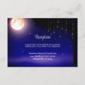 Celestial Moon Stars String Lights Wedding Informatiekaartje (Voorkant)