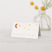  Celestial Moon Stars Trouwplaats Kaart Plaatskaartje (Voorkant)