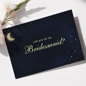 Celestial Moon Stars... zal je mijn Bridesmaid zij Kaart