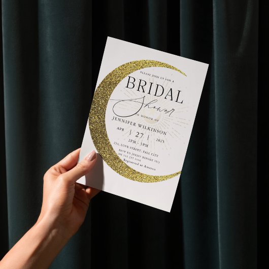 Celestial Moon Sterrennacht Mystiek Vrijgezellenfe Kaart