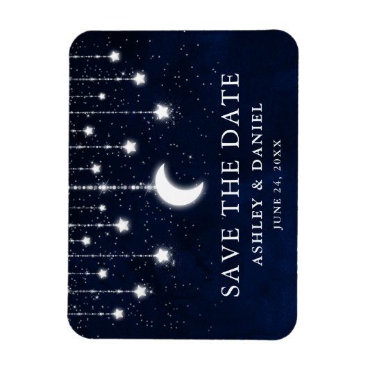Celestial moon stert string lampjes sparen de datu magneet (Verticaal)