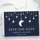 Celestial moon stert string lampjes sparen de datu save the date