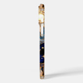 Celestial Moon Sun iPhone Case Stained Glass Gold (Achterkant / Links)