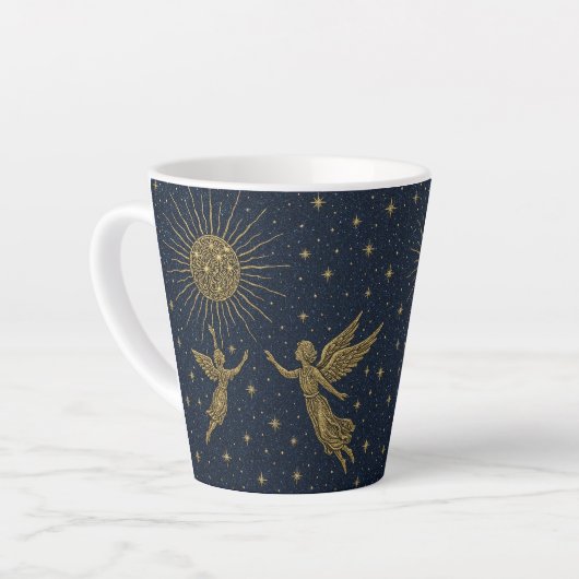 Celestial Moon & Sun Latte Mug – Mystical Night Sk Latte Mok (Linkerhoek)