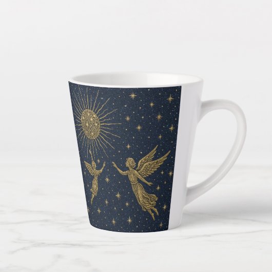 Celestial Moon & Sun Latte Mug – Mystical Night Sk Latte Mok (Rechts)