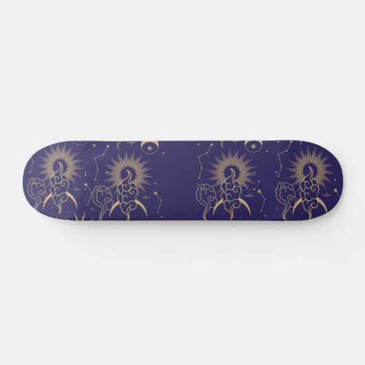 Celestial Moon & Sun Theme Persoonlijk Skateboard (Horizontaal)