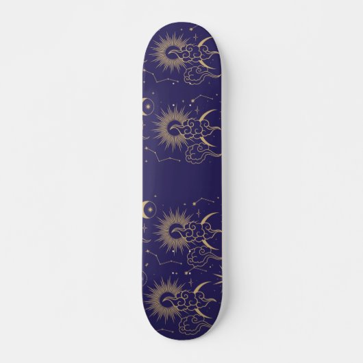 Celestial Moon & Sun Theme Persoonlijk Skateboard (Voorkant)