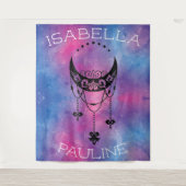 Celestial Moon Tapestry Wandkleed (Voorkant)