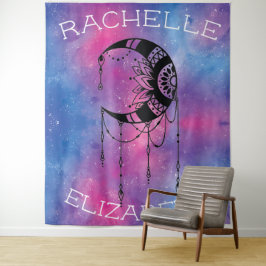 Celestial Moon Tapestry Wandkleed