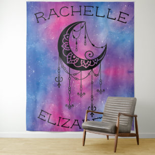 Celestial Moon Tapestry Wandkleed