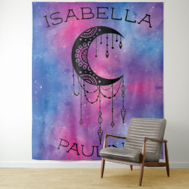 Celestial Moon Tapestry Wandkleed