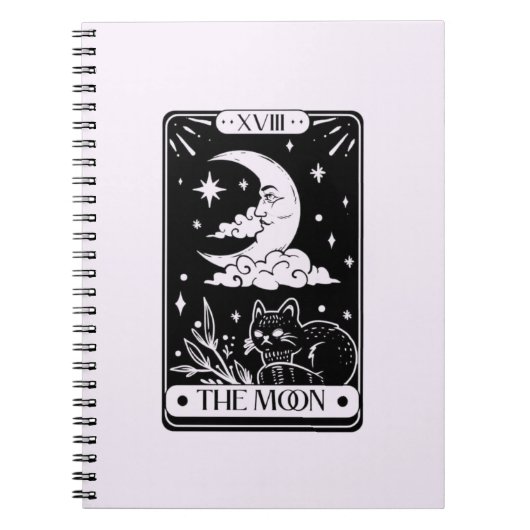 Celestial Moon Tarot Kaart Notitieboek (Voorkant)