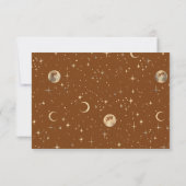 Celestial Moon Terracotta Save the Date (Achterkant)
