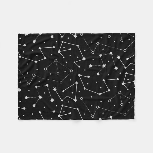 Celestial Moon Theme Fleece Deken (Voorkant (Horizontaal))