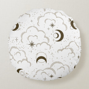 Celestial Moon Theme Rond Kussen