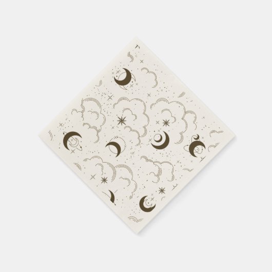 Celestial Moon Theme Servet (Hoek)