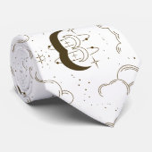 Celestial Moon Theme Stropdas (Opgerold)