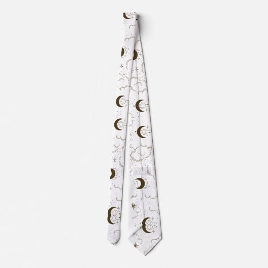 Celestial Moon Theme Stropdas (Achterkant)