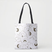 Celestial Moon Theme Tote Bag (Voorkant)