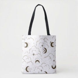 Celestial Moon Theme Tote Bag