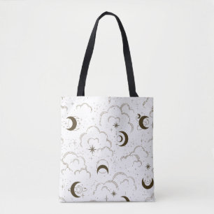 Celestial Moon Theme Tote Bag