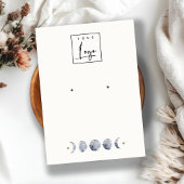 Celestial Moon Waterverf Earring Display Logo Visitekaartje