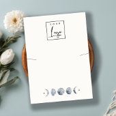 Celestial Moon Waterverf Ketting Display Logo Visitekaartje