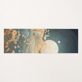 Celestial Moon Wild Flowers Gepersonaliseerde naam Yogamat (Voorkant (horizontaal))