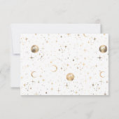 Celestial Moon Wit en Goud Save the Date (Achterkant)