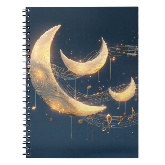 Celestial Moonlight Melody Notitieboek (Voorkant)