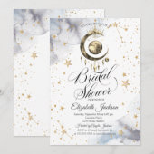 Celestial Moons, Crown, Stars Vrijgezellenfeest Kaart (Voorkant / Achterkant)