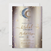 Celestial Moons,Stars Magical Bridal Luncheon  Kaart (Voorkant)