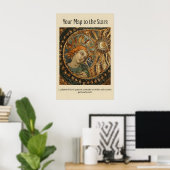 Celestial Mosaic Art Print Sun & Star Mythology (Thuiskantoor)