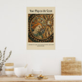 Celestial Mosaic Art Print Sun & Star Mythology (Keuken)