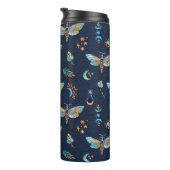 Celestial mot vlinder patroon thermosbeker (Geroteerd rechts)